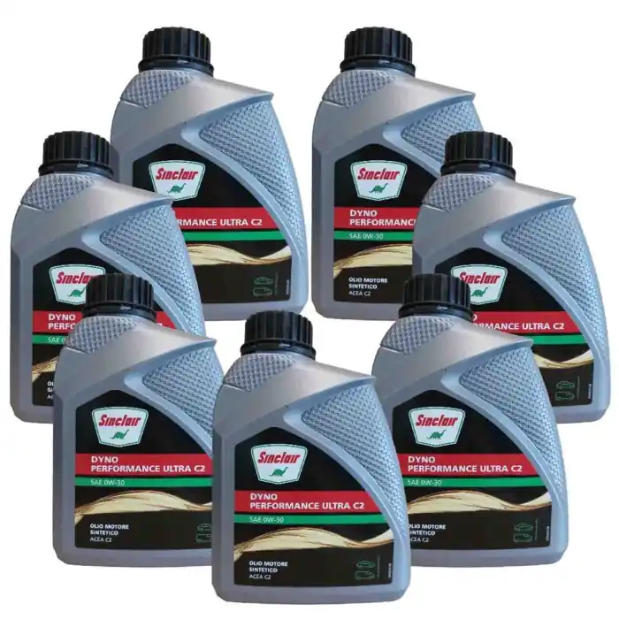 Promozione Esclusiva Fuchs Sinclair Olio Lubrificante Sae 0w30 Acea C2 Per Motori Diesel, Benzina Ed Ibridi Totalmente Sintetico. 7 Litri