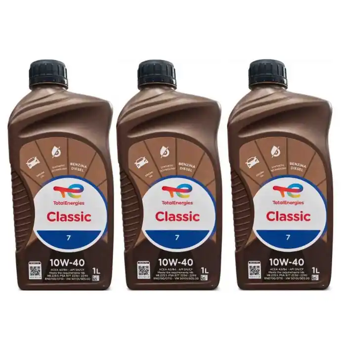 Total Classic 7 10w40 Kit Promo 3 Litri Olio Motore Auto Benzina Diesel E Furgoni Leggeri Offerta