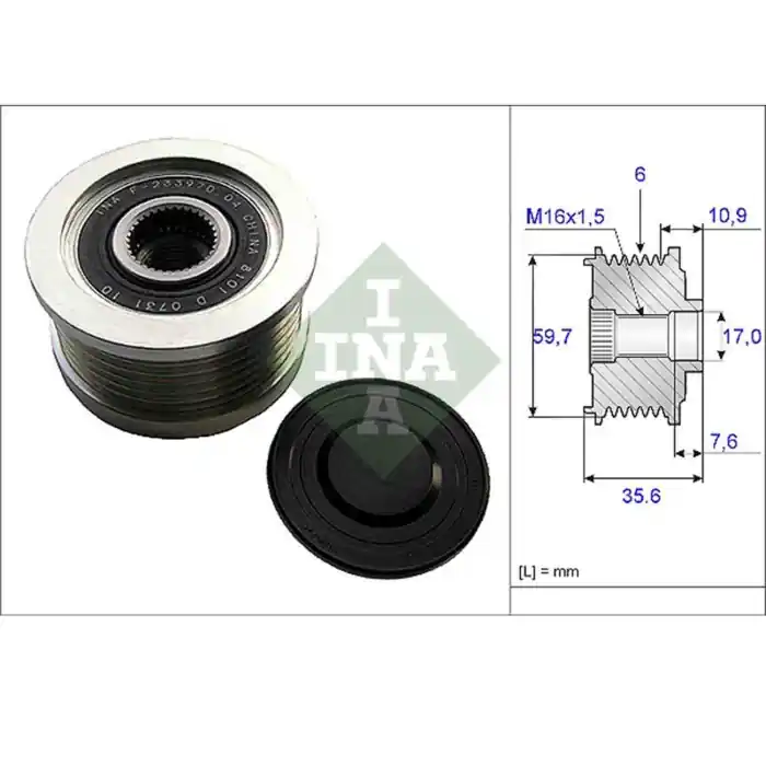 Soddisfatti O Rimborsati Dispositivo ruota libera alternatore 535 0046 10 SCHAEFFLER INA per HYUNDAI KIA