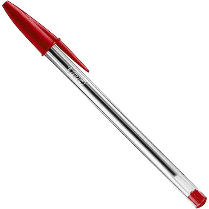 Bic Cristal Original Penne A Sfera Scatola 50 Pz Rosso Cancelleria Nuovo Arrivo
