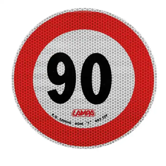 Contrassegno Limite Velocità 90 Km/h Contrassegni Targhe E Contrassegni Promozione