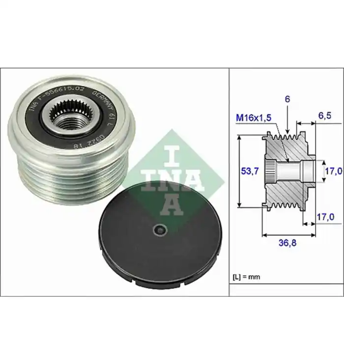 Dispositivo ruota libera alternatore 535 0074 10 SCHAEFFLER INA per FORD Prezzo Conveniente