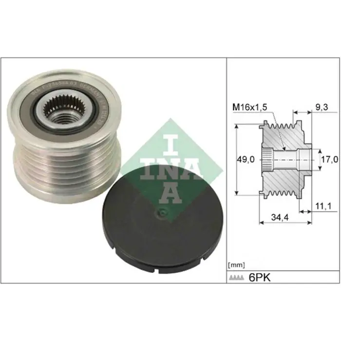 A Buon Prezzo Dispositivo ruota libera alternatore 535 0075 10 SCHAEFFLER INA per BMW