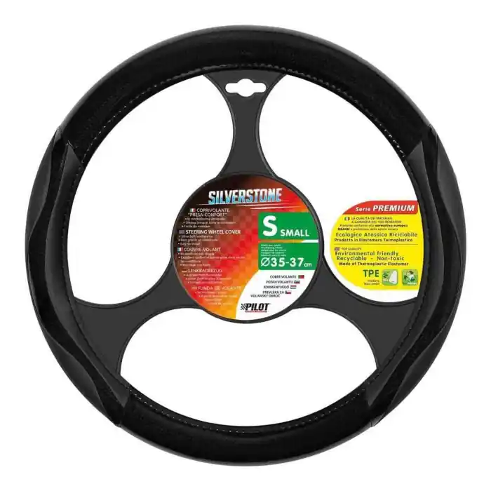 Novità Silverstone Coprivolante In Skeentex S Ø 35/37 Cm Nero Coprivolanti In Skeentex Coprivolanti