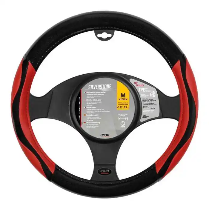 Prezzo Basso Silverstone Coprivolante In Skeentex M Ø 37/39 Cm Rosso Coprivolanti In Skeentex Coprivolanti