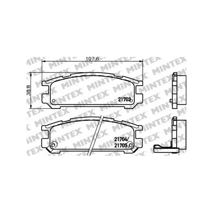 Vendita Finale Pastiglie Freno Nissan Primera 2.0 16v 1996 09-2001 12 Mintex