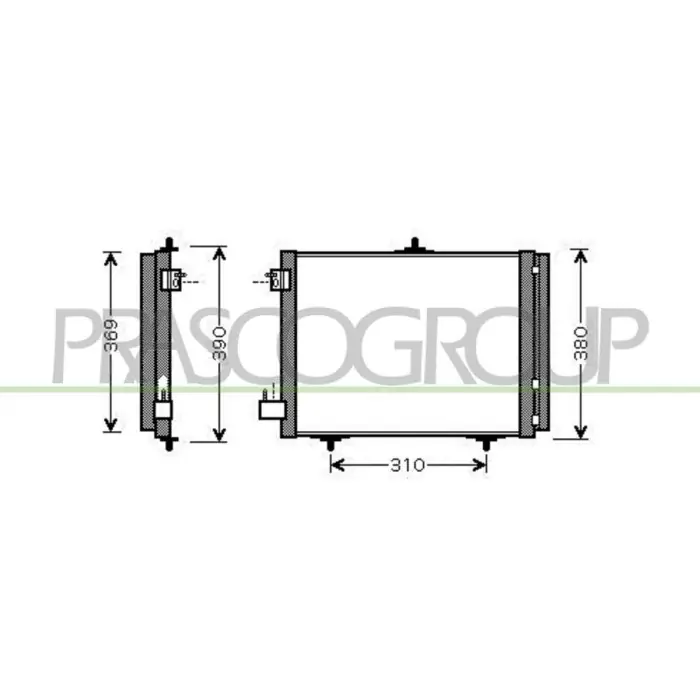 Condensatore Per Citroen C2 Dal 2003 Al 2007 Ultimissimo Modello