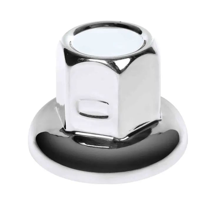 American Set 40 Copribulloni Testa Piatta In Acciaio Inox Ø 33 Mm Cromo American Chrome Copribulloni Camion Must-Have