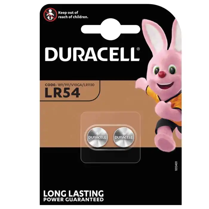Duracell Elettronica "lr54" 2 Pz Pile E Batterie Offerta Limitata