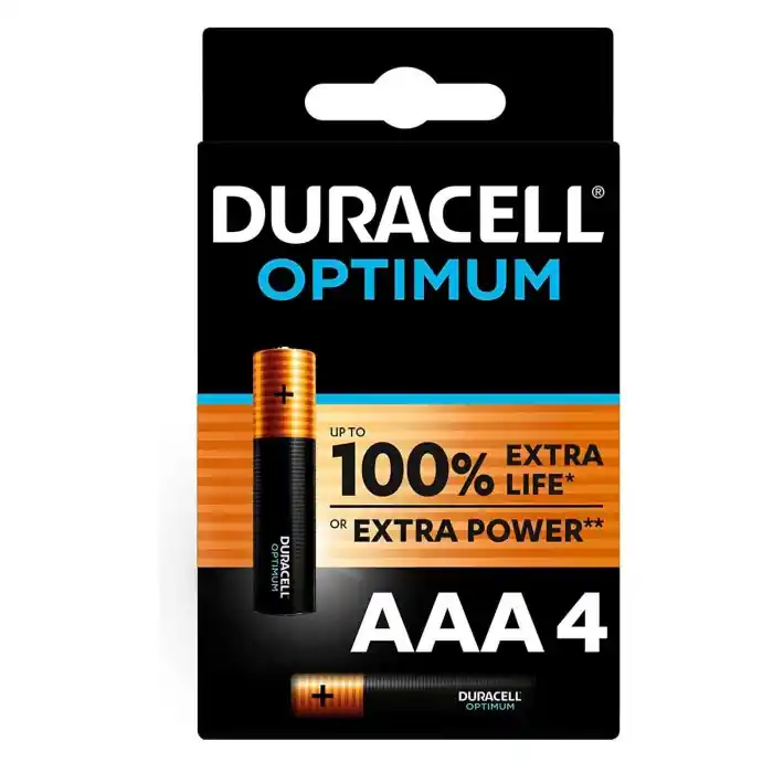Duracell Optimum Mini Stilo "aaa" 4 Pz Pile E Batterie Compra Online