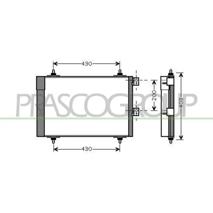 Condensatore Per Citroen Xsara Picasso Dal 1999 Al 2003 Prezzo Di Fabbrica