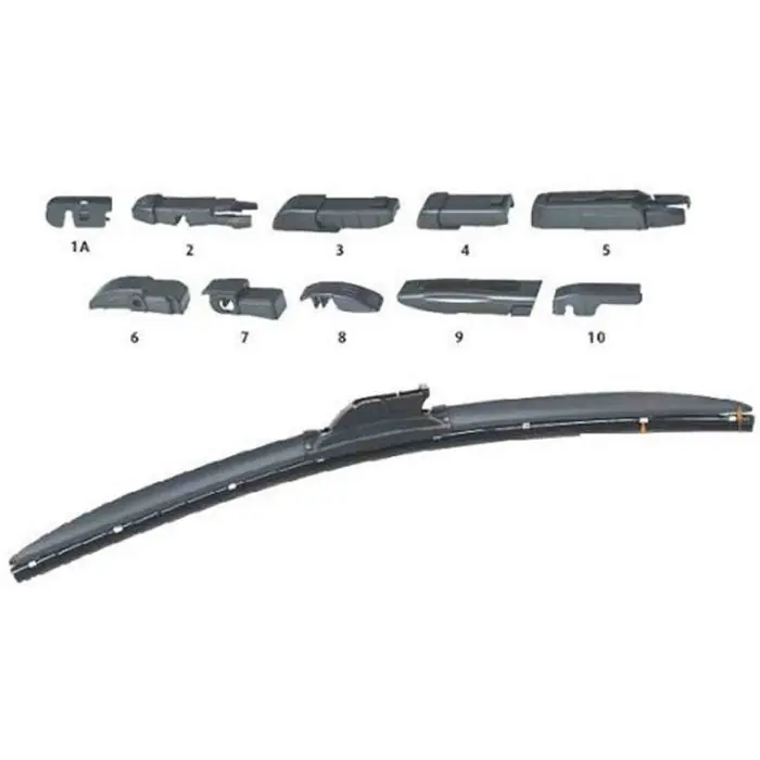 Spazzole Tergicristallo 11" 280mm Ecoflat 10 Adattatori Per Ecoflat Offerta Limitata