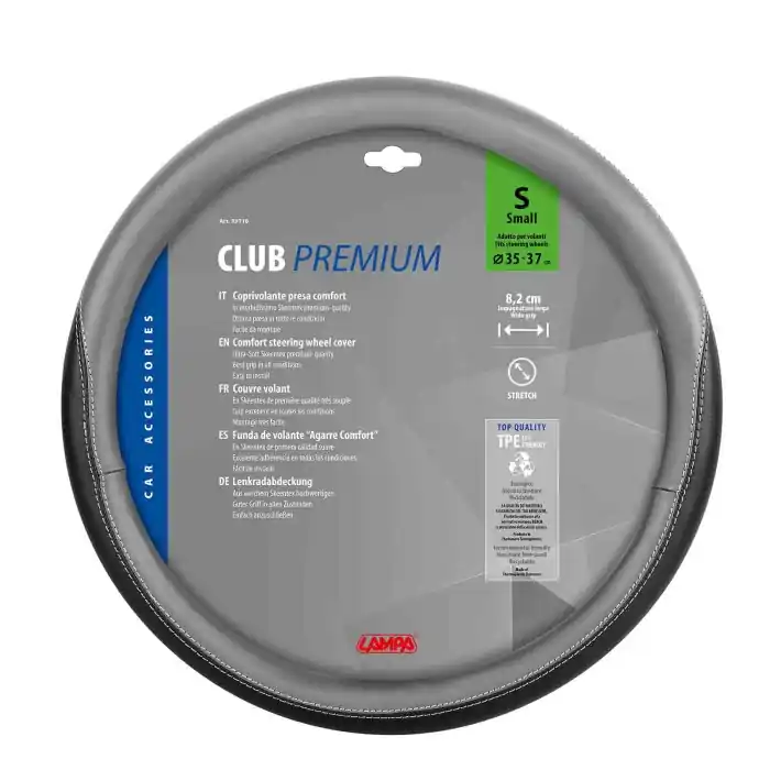Club Coprivolante In Skeentex S Ø 35/37 Cm Nero/grigio Coprivolanti In Skeentex Coprivolanti Spedizione Espresso