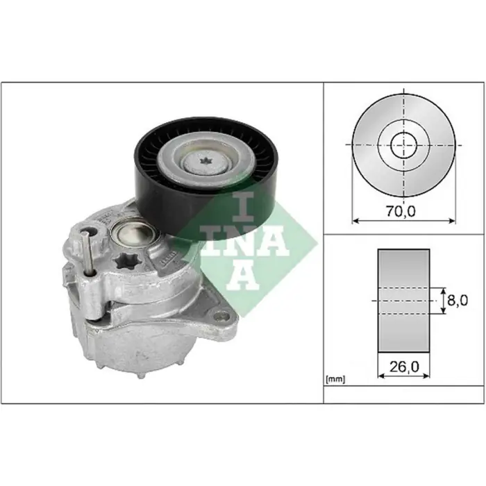 Spedito Oggi Tendicinghia Cinghia Poly-V 534 0481 10 SCHAEFFLER INA per MERCEDES-BENZ JEEP