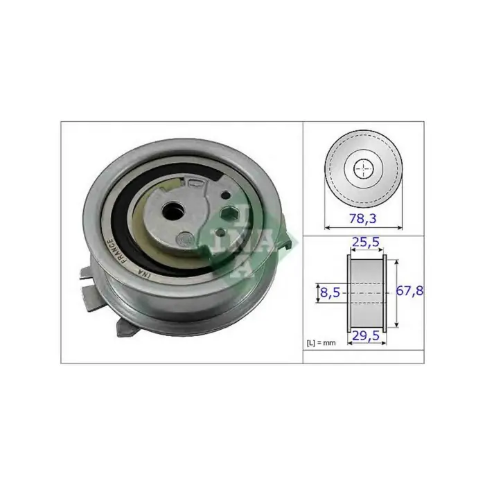 Ultimissimo Modello Rullo tenditore Cinghia dentata 531 0825 10 SCHAEFFLER INA per AUDI VW SEAT
