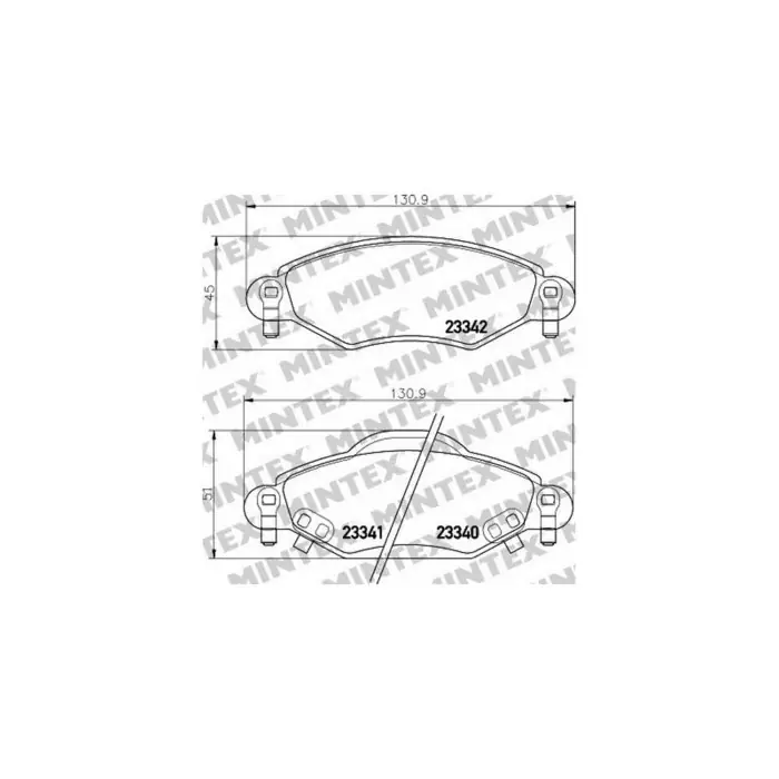 Promozione Esclusiva Pastiglie Freno Skoda Octavia 2.0 Fsi 2004 11-2008 10 Mintex