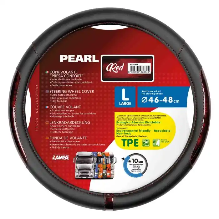 Pearl Red Coprivolante In Skeentex L Ø 46/48 Cm Coprivolanti In Skeentex Coprivolanti Nuovo Arrivo