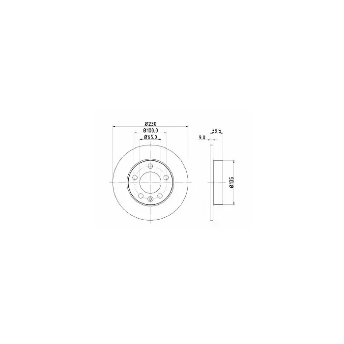 Coppia Dischi Freno MDC980 MINTEX Professionale