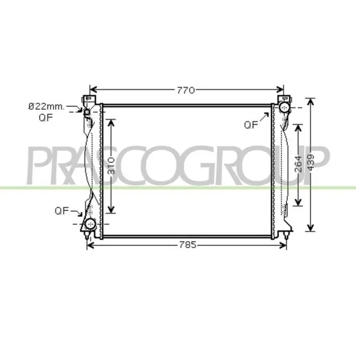 Professionale Radiatore Per Audi A6 Dal 2004 Al 2008