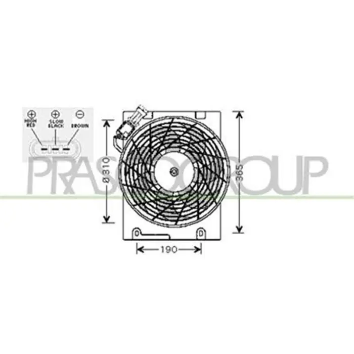 Consegna Rapida Ventola Per Opel/vauxhall Astra G (t98) Dal 1998 Al 2003