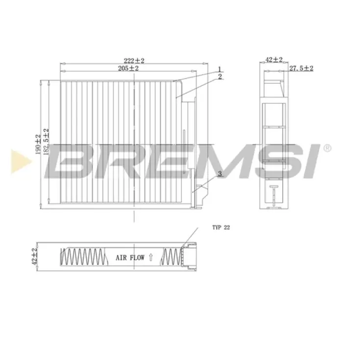 Filtro Aria Abitacolo Dacia Logan Mcv (ks) Fc0093a 27 27 728 35r Bremsi Ultimissimo Modello