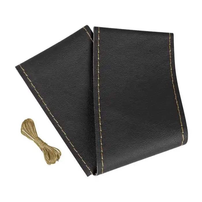 Premium Truck Coprivolante In Pelle M Ø 44/46 Cm Nero/beige Coprivolanti Da Cucire In Vera Pelle Coprivolanti Da Cucire Offerta Limitata