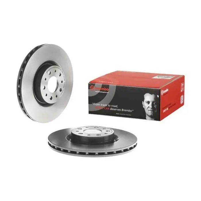 Professionale Coppia Dischi Freno 09.C645.21 BREMBO per FIAT
