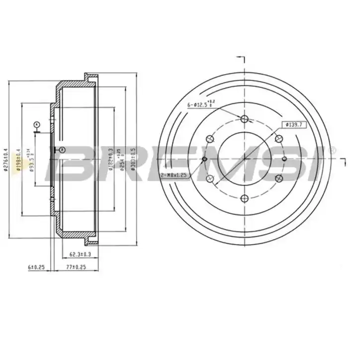 Tamburo Freno Posteriore Mitsubishi Pajero I Canvas Top Cr5792 Mb193596 Verniciato Bremsi Compra Adesso