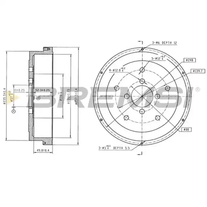 Tamburo Freno Posteriore Suzuki Samurai Fuoristrada Chiuso Cr5806 43500-83810 Verniciato Bremsi Compra Oggi Stesso