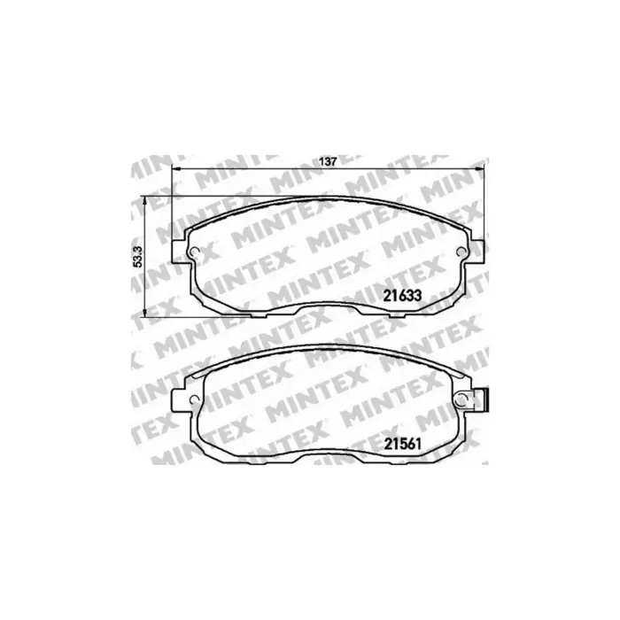 Nuova Collezione Pastiglie Freno Bmw 5 520d 2006 04-2009 12 Mintex