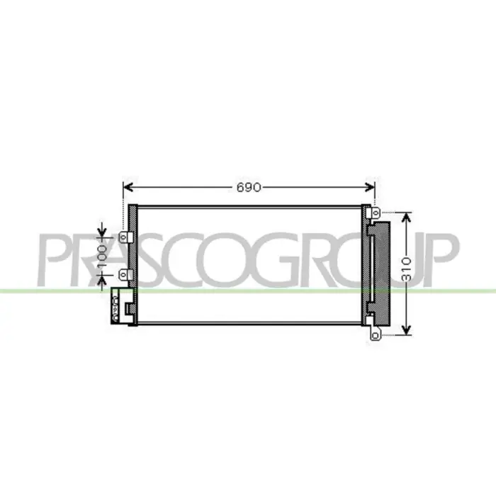 Condensatore Per Fiat Linea Dal 2007 Al 2010 Soddisfatti O Rimborsati