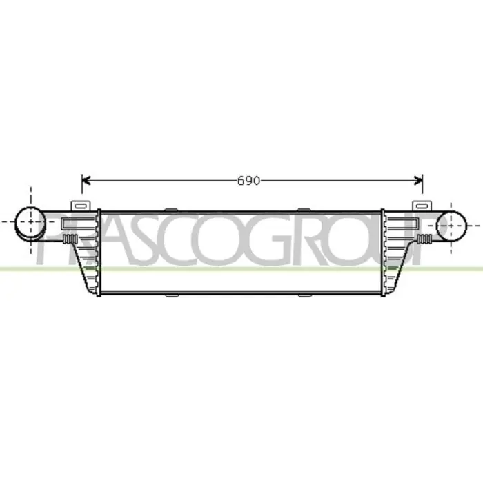 Offerta Lampo Intercooler Per Mercedes E Class (w210/s210) Dal 1995 Al 1999