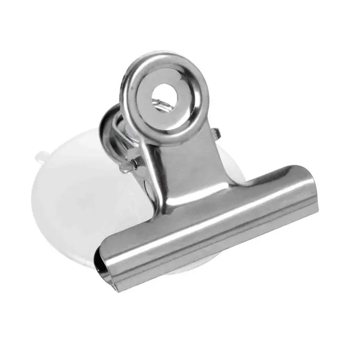 Set 2 Clips In Metallo Con Ventosa S 50 Mm Portaoggetti Portaoggetti Offerta