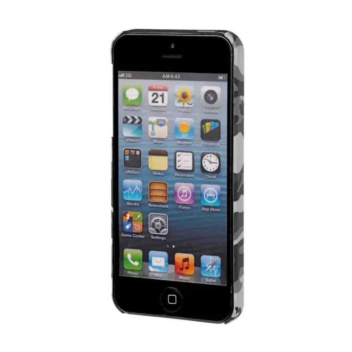 Stylish Cover Gommata Sottile Apple Iphone 5/5s/se Grey Camo Stylish Cover Gommata Custodie E Cover Pagamento Sicuro