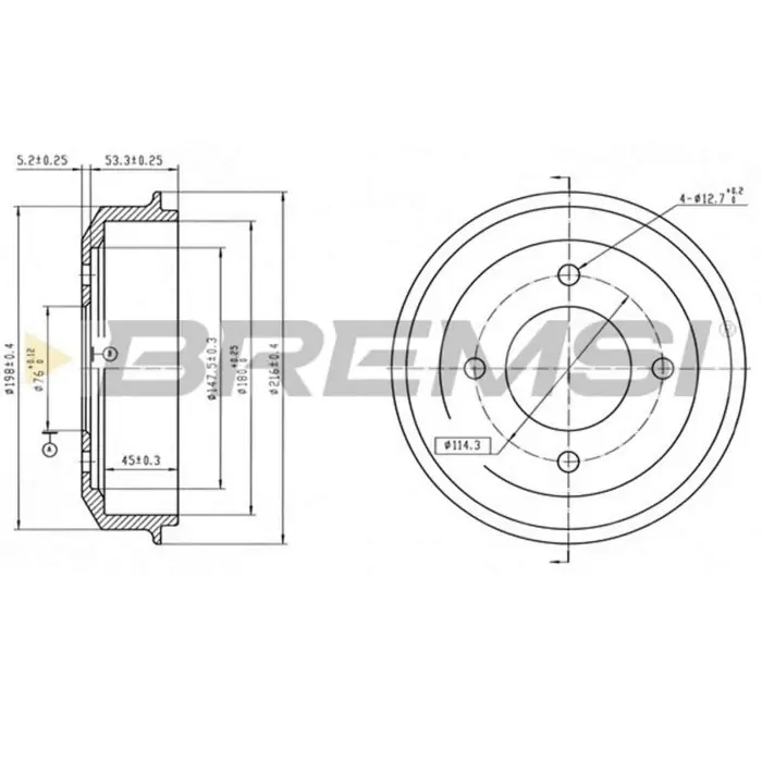 Kit Tamburi Freno Posteriore 94030300 HYUNDAI Accent I Verniciato Occasione Imperdibile