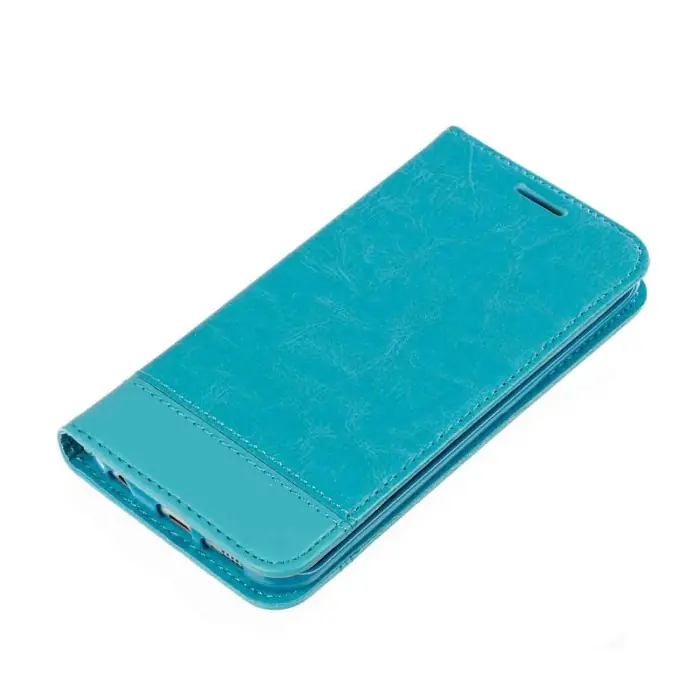 Prezzo Di Fabbrica Wallet Folio Case Cover A Libro Samsung Galaxy S6 Edge Turchese Custodie E Cover