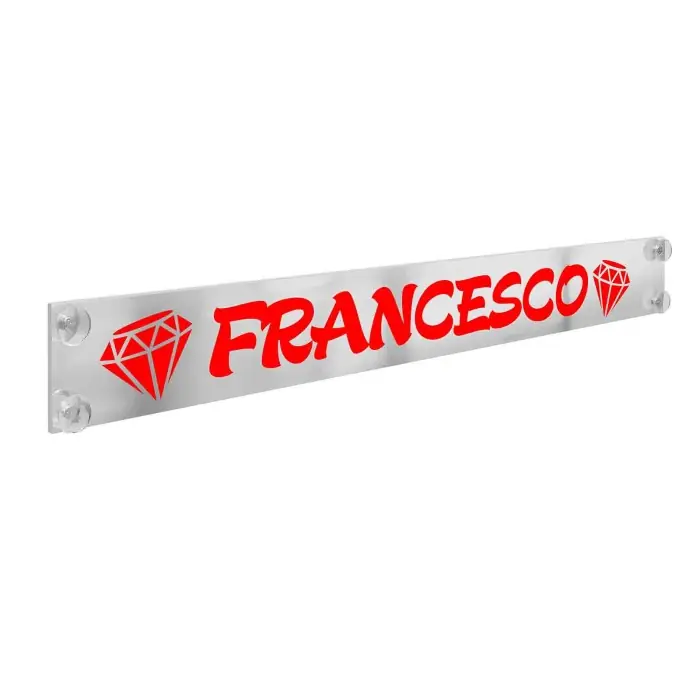A Buon Prezzo Plexi Fluo Tabella Personalizzabile 125x13 5 Cm 12 16 Caratteri Tabelle Personalizzabili 12/24v Decorazioni Luminose