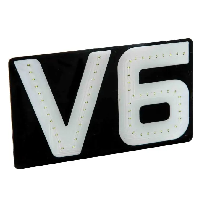 Emblema Luminoso 24v V6 Bandiere Ed Emblemi Decorazioni Luminose Offerta Speciale
