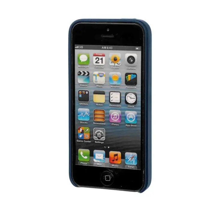 Skin Cover In Skeentex Apple Iphone 5/5s/se Blu Scuro Skin Cover In Skeentex Custodie E Cover Esclusivo
