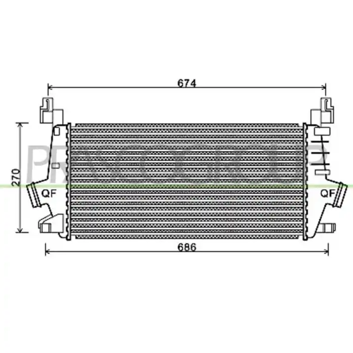 Intercooler Per Opel/vauxhall Astra H (a04) Dal 2007 Al 2009 Affare