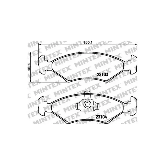 Nuova Collezione Pastiglie Freno Mercedes-benz Clk Cabriolet 430 1998 09-2002 03 Mintex