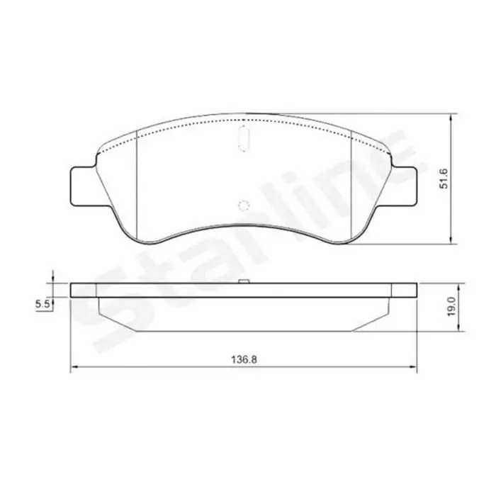 Kit pastiglie freno, Freno a disco BD S842P STARLINE per PEUGEOT CITROEN OPEL DS Esclusivo