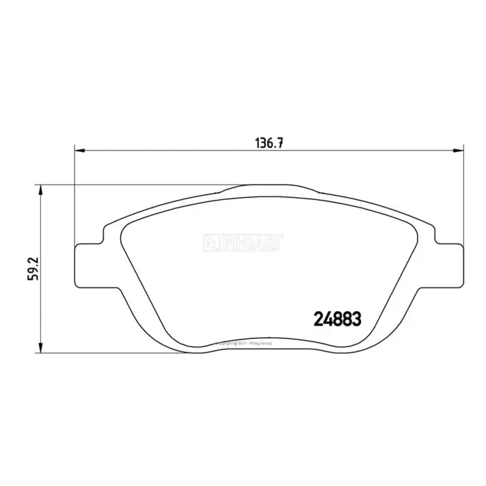Kit pastiglie freno, Freno a disco BD S760P STARLINE per PEUGEOT CITROEN OPEL DS Prezzo Ridotto