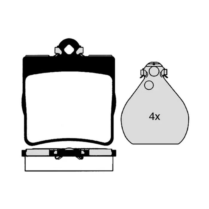 Kit pastiglie freno, Freno a disco BD S267P STARLINE per MERCEDES-BENZ Scelto Dai Clienti