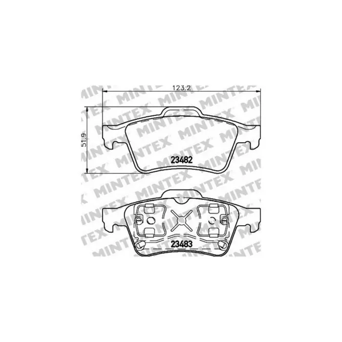 Pagamento Sicuro Pastiglie Freno Citroën C2 1.4 Hdi 2003 09-2009 12 Mintex