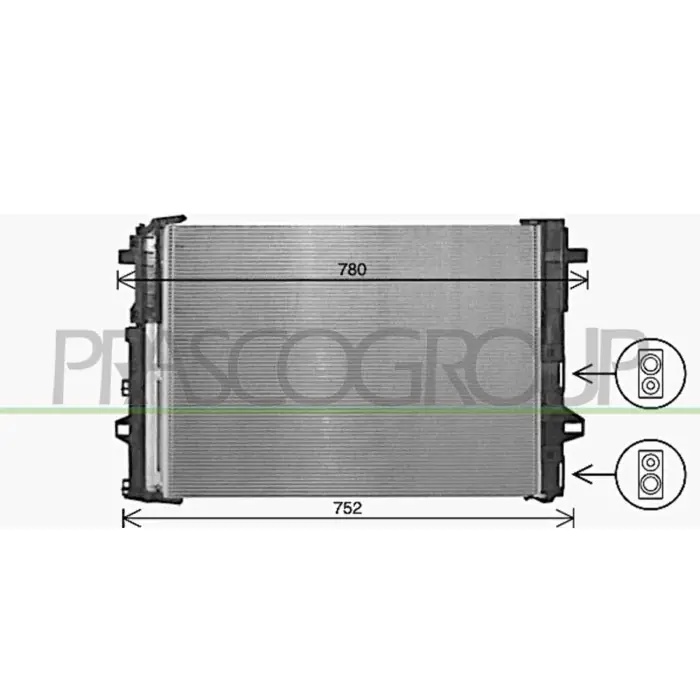 Nuovo Arrivo Condensatore Per Mercedes B Class (w246) Dal 2011 Al 2014