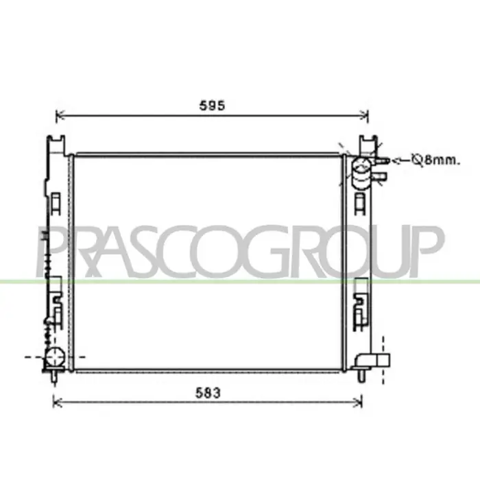 Ultimissimo Modello Radiatore Per Dacia Sandero Stepway Dal 2013 Al 2016