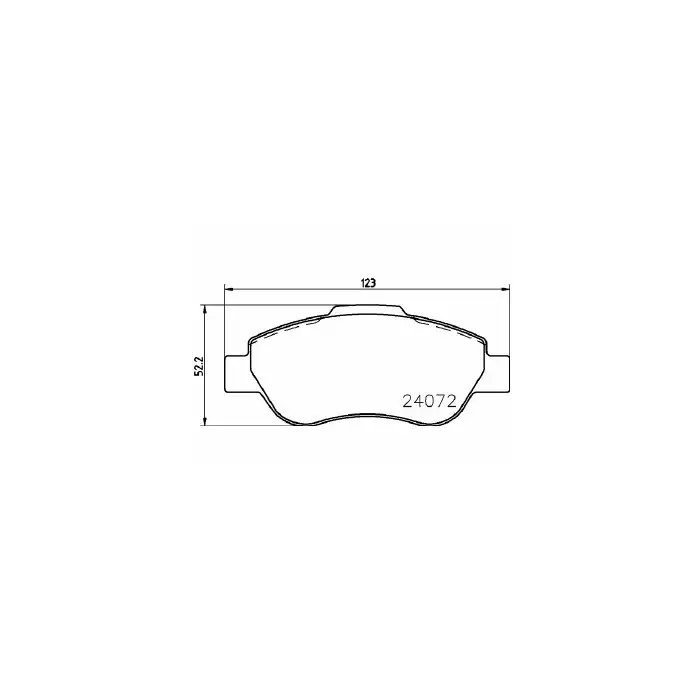 Nuovo Arrivo Pastiglie Freno Fiat Panda Van 1.3 D Multijet 2004 03-2012 12 Mintex