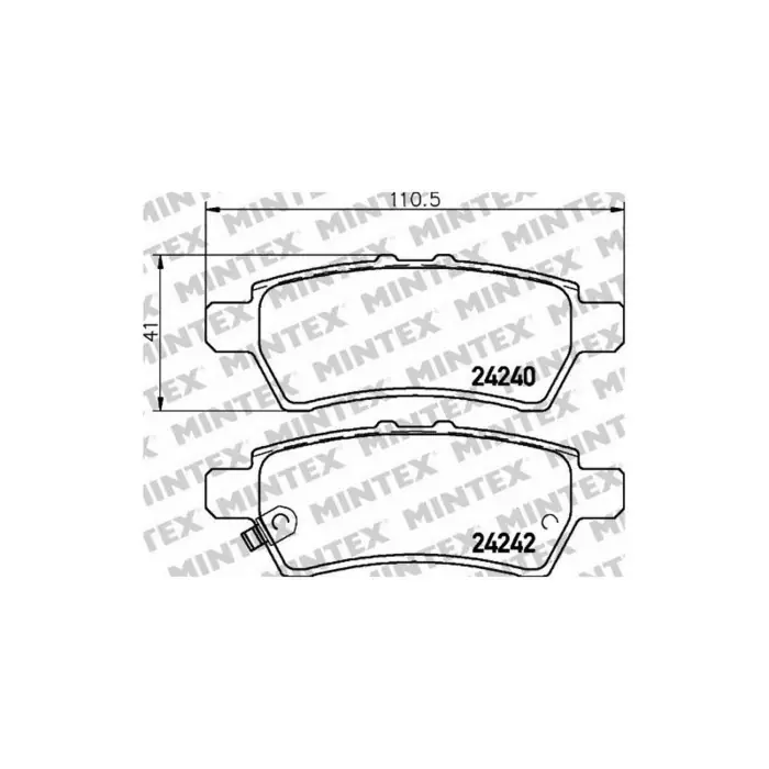 Pastiglie Freno Mercedes-benz Classe B B 170 2005 03-2011 11 Mintex Economico
