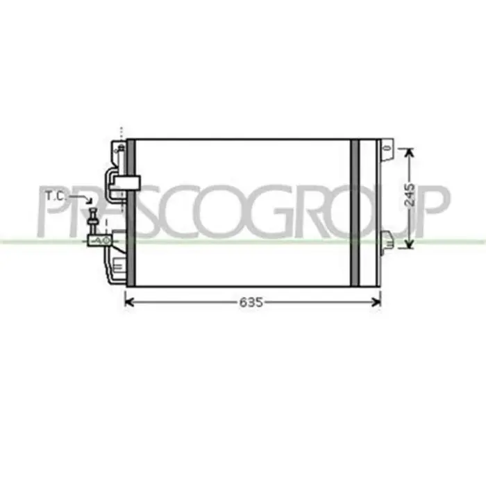 Nuova Collezione Condensatore Per Opel/vauxhall Astra G (t98) Dal 1998 Al 2003
